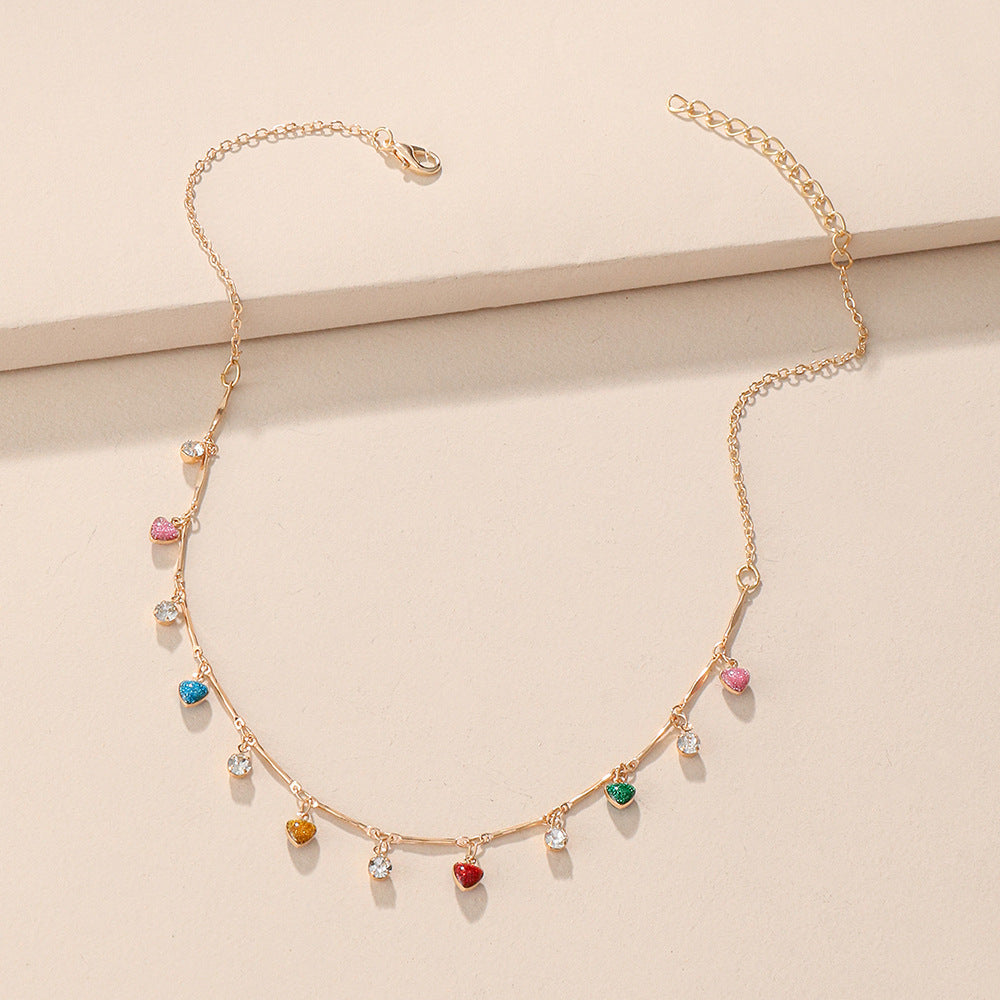 Wholesale Colorful Pendant Necklace Metal